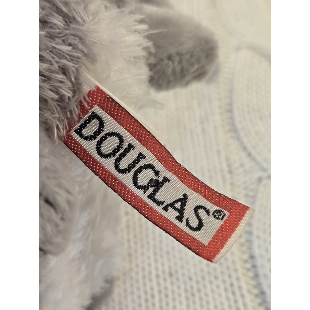 Douglas Cuddle Toys Gray Mouse Plush Stuffed Animal White Belly Long Tail 11" - Picture 5 of 11